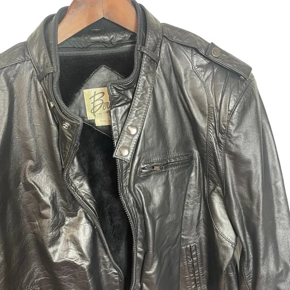 Berman’s‎ Vintage Leather Jacket - Picture 2 of 7